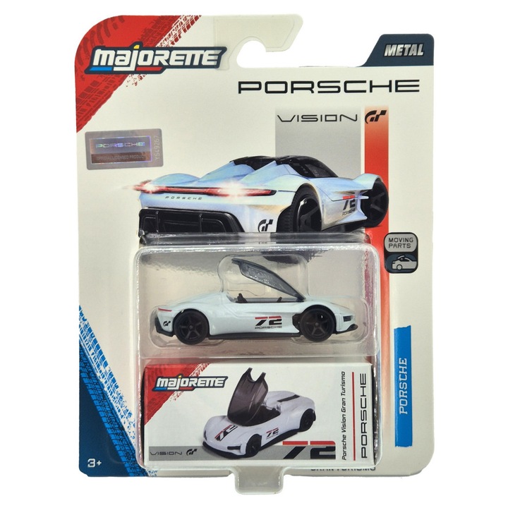 Porsche Vision Gran Turismo - fehér - Porsche Deluxe - Majorette - 1:64