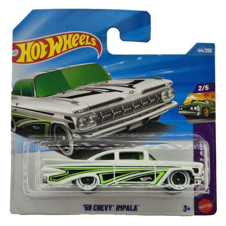 Hot Wheels Chevrolet Chevy Impala (1959) - Layin' Low 2/5 - 44/250 - Hot Wheels - 1:64