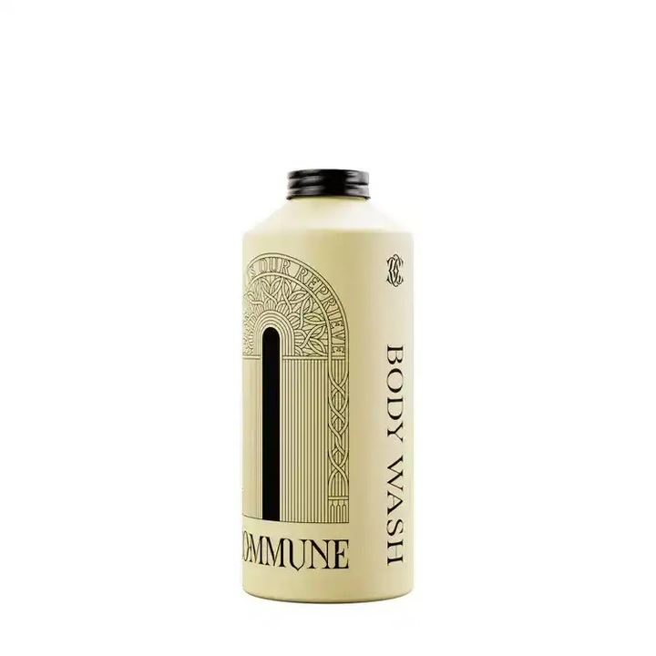 Prémium tusfürdő COMMUNE, Seymour, 750 ml, természetes olajok, újrafelhasználható alumínium flakon