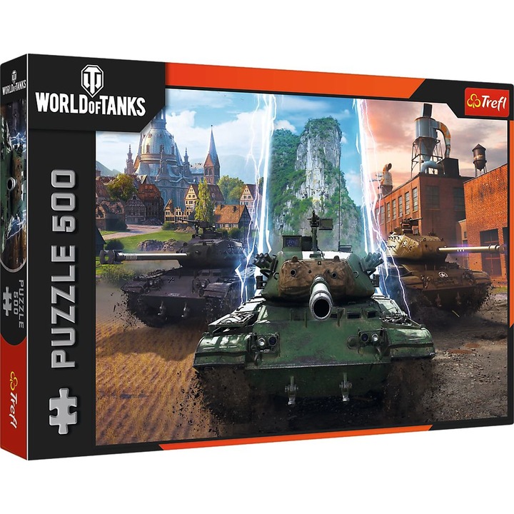 Trefl puzzle, World of tanks, 500 darabos