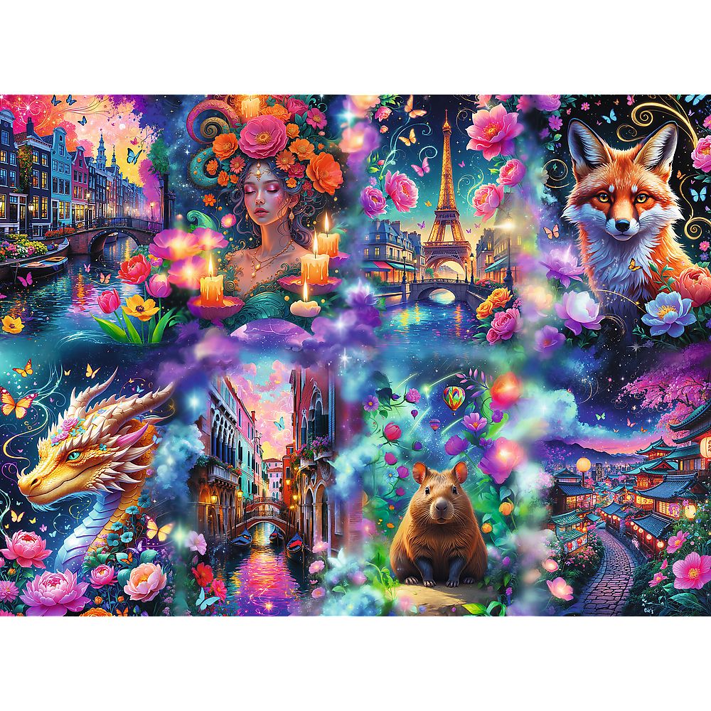 Puzzle Trefl Premium Plus, Lumea colorata, 8000 piese - eMAG.ro