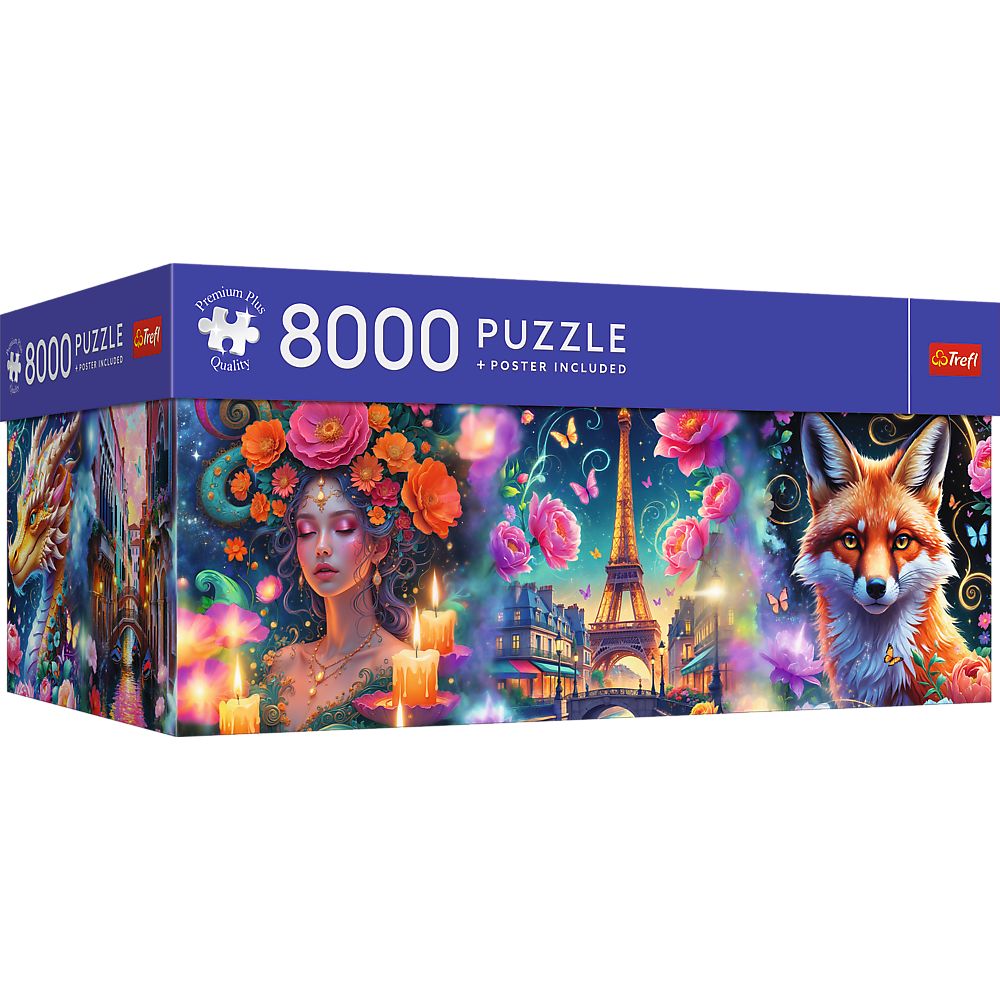 Puzzle Trefl Premium Plus, Lumea colorata, 8000 piese - eMAG.ro