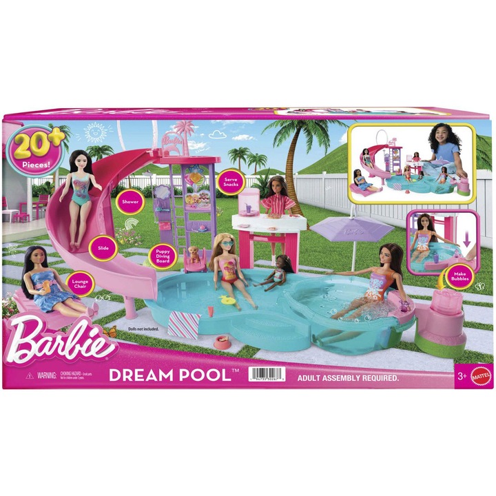 Set de joaca Barbie - Piscina de vis cu accesorii