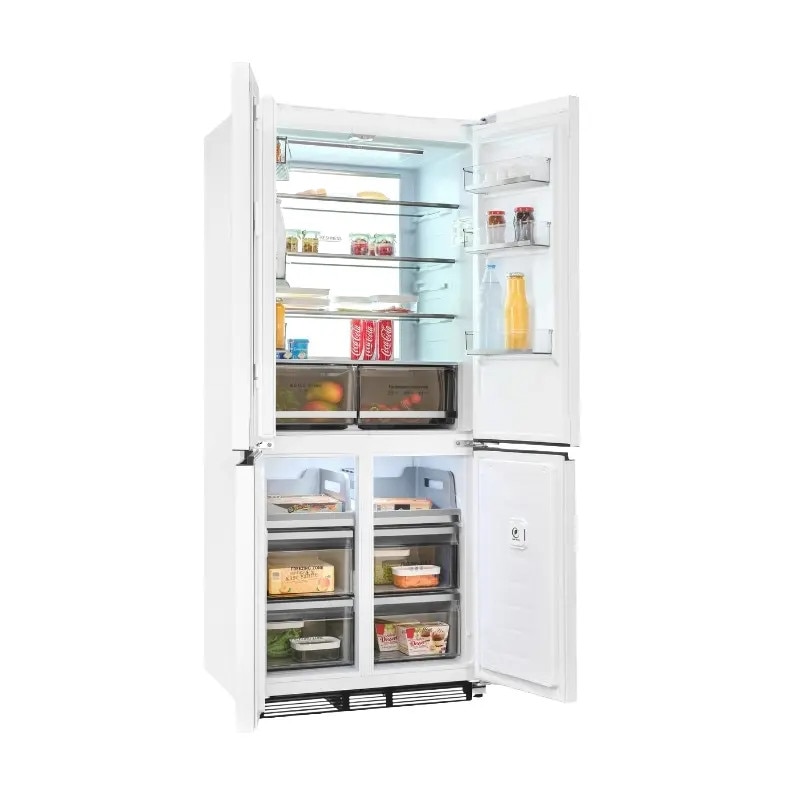 Frigider side by side cu 4 usi incorporabil Exquisit, H 193 cm