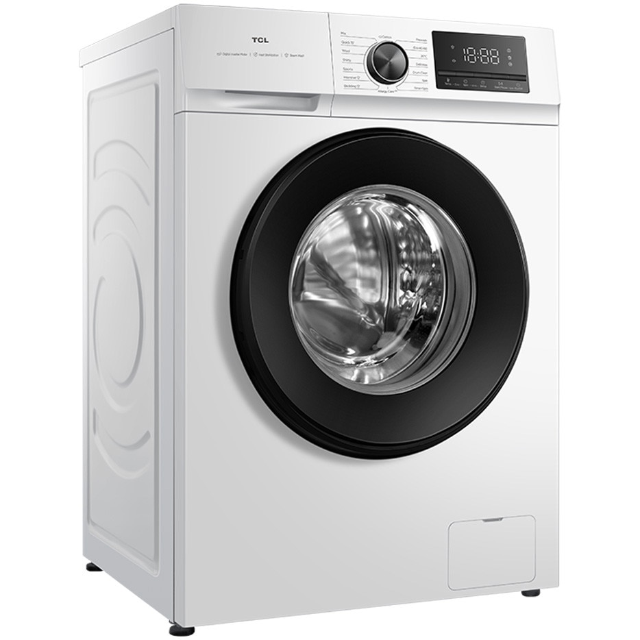 Masina de spalat rufe TCL FF0924SA2, 9 kg, 1400 RPM, Clasa A-10%, Digital Inverter Motor BDLC, MAGIC Flow, Steam Wash, Drum Clean, Honeycomb Drum, Quick Wash 15', 24 Hour Delay, Add Garment, 16 Programe, Alb