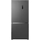 Side by Side Cross Door TCL RC456CSE0, 456 l, FREE BUILT-IN, Total No Frost, Display Touch, Metal Cooling, T-Fresh, Multi Air-Flow, Pure Air, Zona Convertibila (-20/0/5 °C), AI Radar, Clasa E, H 190 cm, Gri Quartz