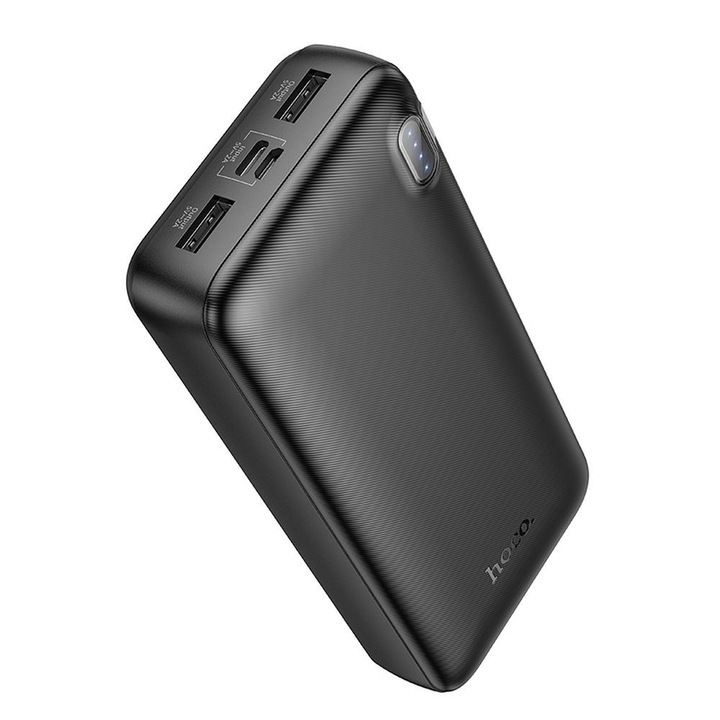 Baterie externa Hoco J128A, 2A, 20000 mAh, Negru