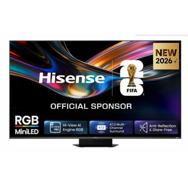 Телевизор Hisense 75", Smart TV, 4K Ultra HD, 3840x2160, черен, 167x34x99.1cm