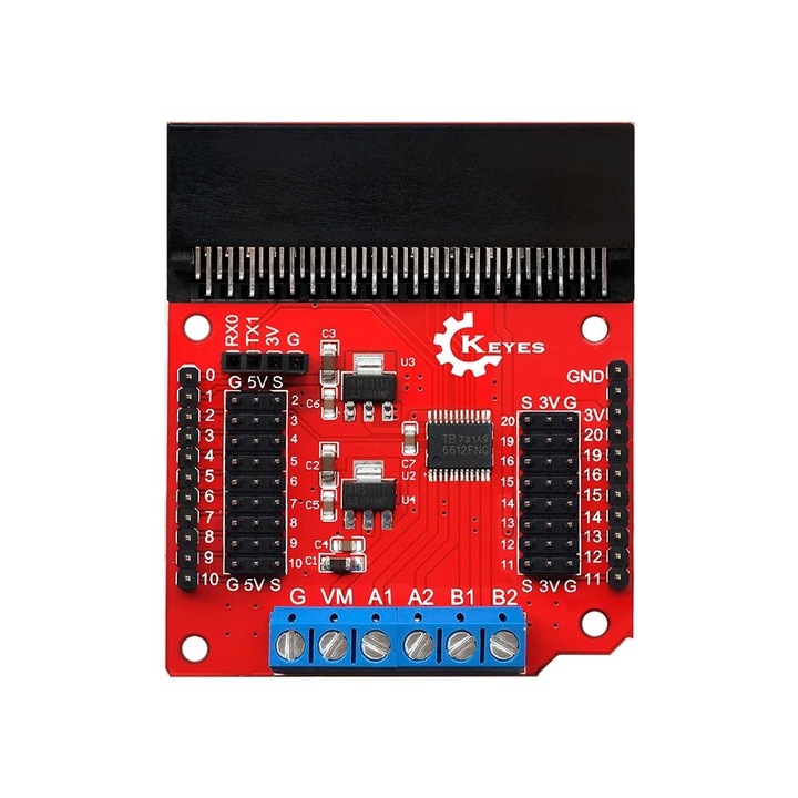 Placa de expansiune driver 2 motoare DC 6V-12V pentru Micro Bit