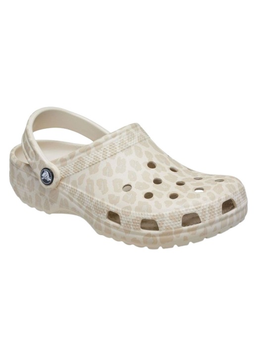 Дамски сабо, Crocs, класически сабо, животински принт, бежов