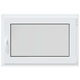 vidaXL Pinceablak RISOR 90 x 50 cm PVC és Üveg Fehér 42047202