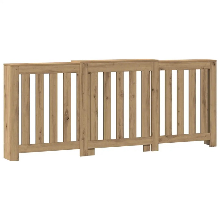 Капак за радиатор vidaXL, дъб артизан, 205x21, 5x83, 5см инженерно дърво