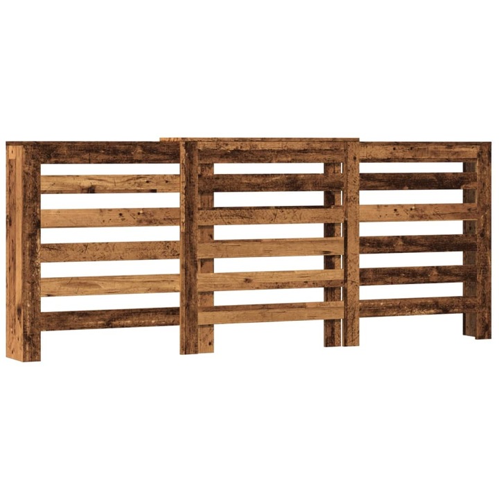 Капак за радиатор vidaXL, старо дърво, 205x21, 5x83, 5см инженерно дърво