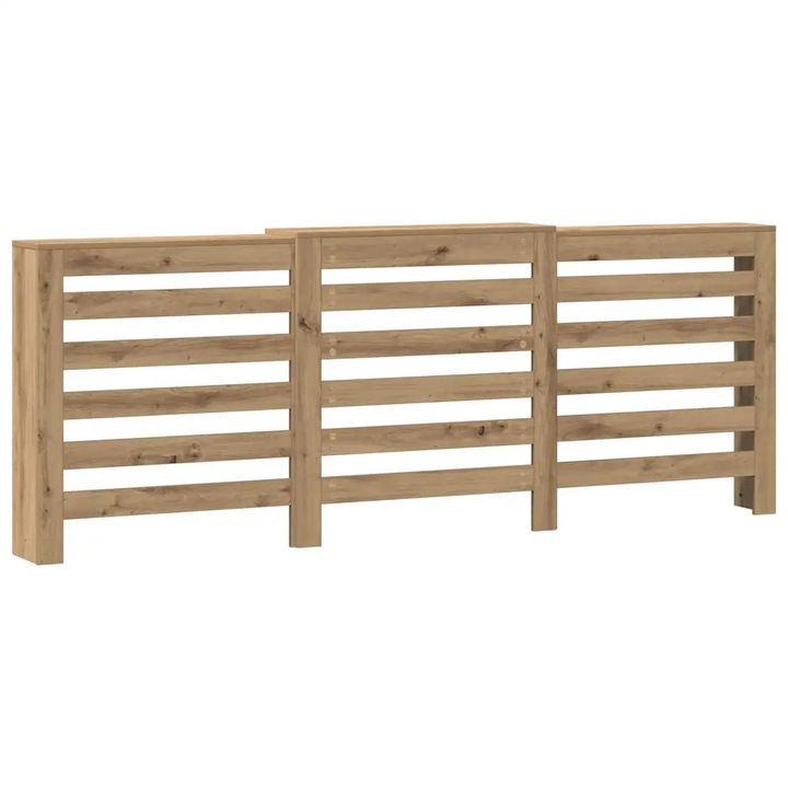 Капак за радиатор vidaXL, дъб артизан, 205x21, 5x83, 5см инженерно дърво