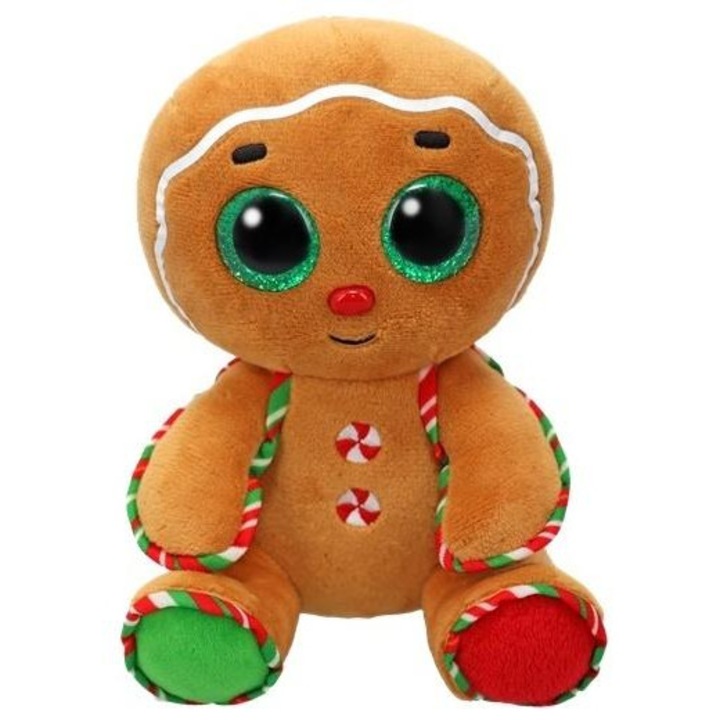 TY Boos Snaps Piernik plüssfigura, csillogó szemű játék, licencelt termék, többszínű, 15 cm