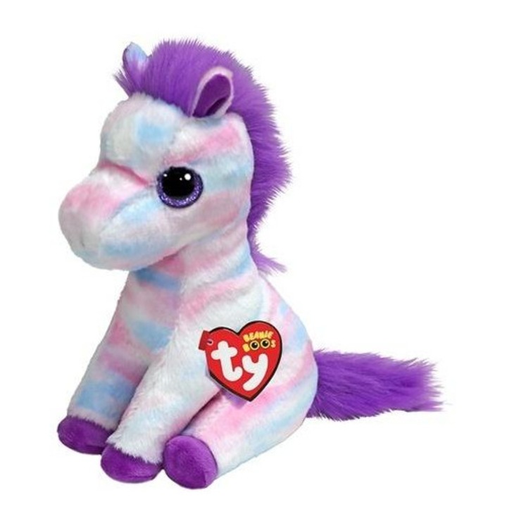 Figurina de plus / jucarie de plus TY Beanie Boos Hayden, cu ochi mari luciosi, din material moale, Multicolor, 15 cm