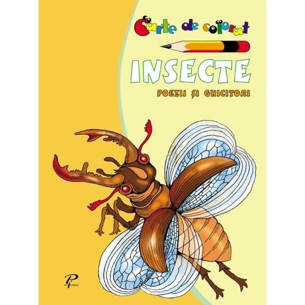 Insecte. Poezii si ghicitori - Carte de colorat