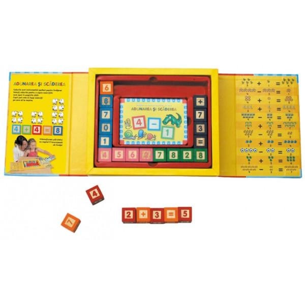 Adunarea si scaderea - Invatam cu ajutorul cuburilor de lemn