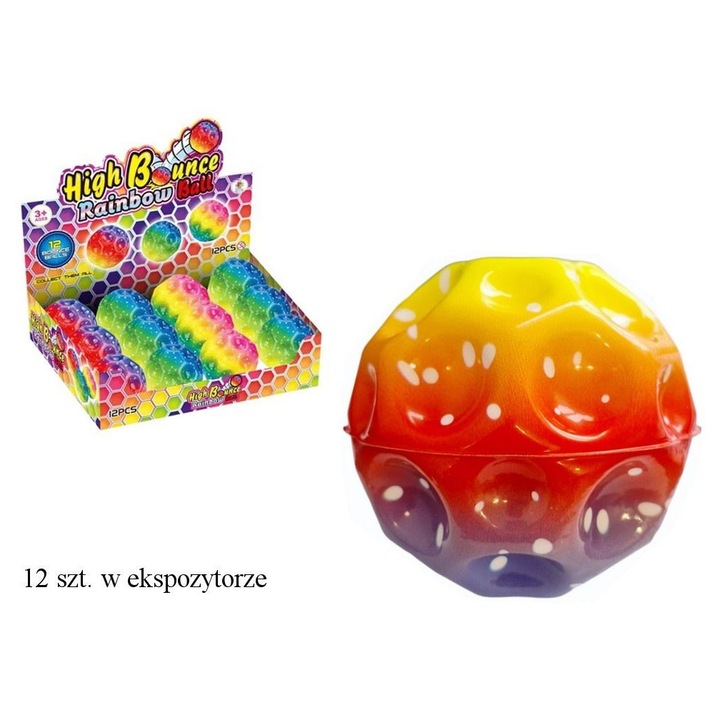 Minge de cauciuc SWEDE High Bounce, cu efect ombre, cu inalta elasticitate, multicolor