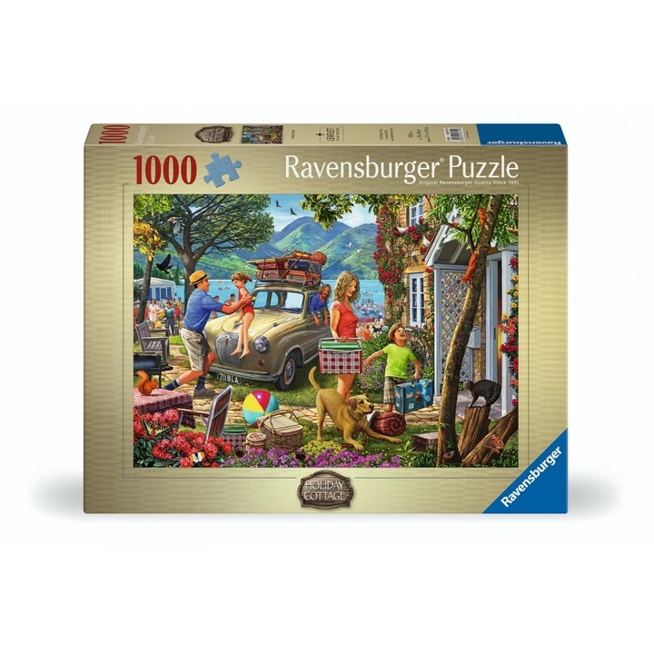 Puzzle Ravensburger Holiday Cottage 1000 piese multicolor 0x26x34cm