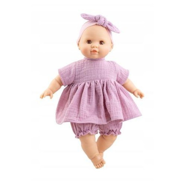 Paola Reina Noemi többszínű vinil baba 36cm csukott szemmel