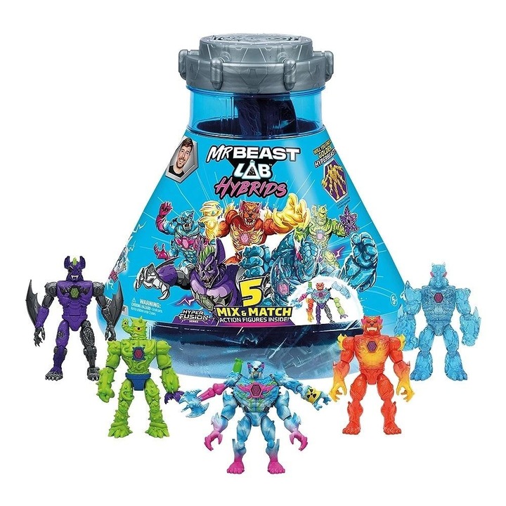 Комплект от 5 фигурки Cobi Mr Beast Lab Hybryda многоцветни 30x30см