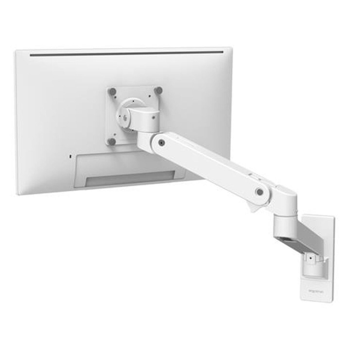Стойка за монитор Ergotron 34", бяла, регулируема, 185x360мм