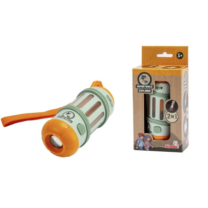 Lanterna portabila Simba 2in1 multicolor 13cm cu mod 360°
