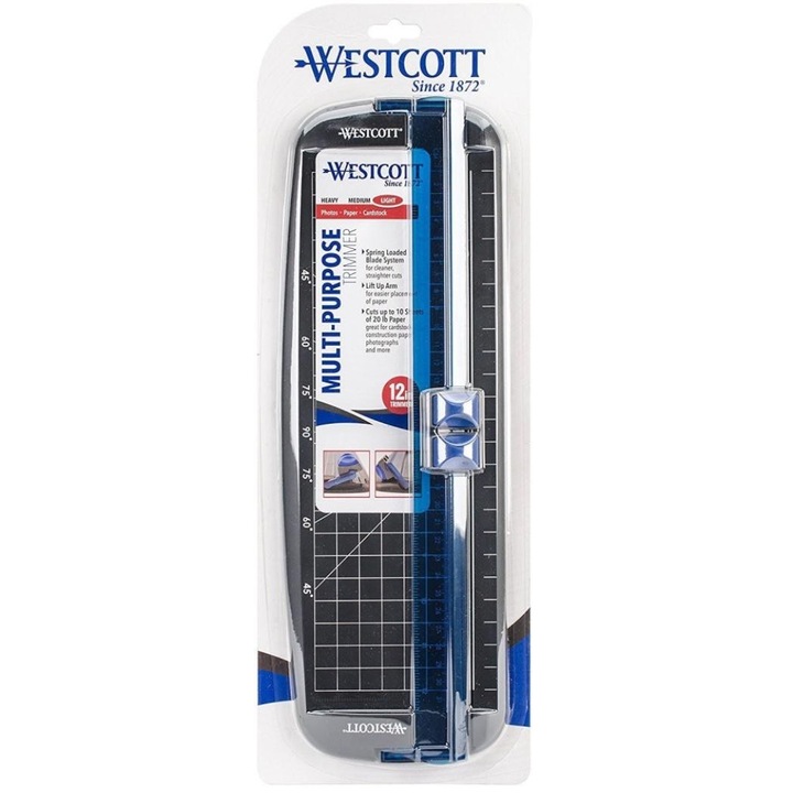 Westcott A4 papírvágó gép, titán bevonatú penge, akár 10 lapot vág, Többszínű