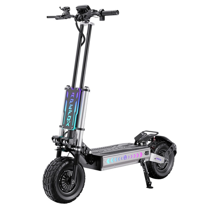 Trotineta electrica APEFOX T90, e-Scooter pliabil, motor dual 4200W (2100W x 2), baterie 60V 31.2Ah, roti 13 inch, IPX4, 85km/h, Frane Hidraulice, Suspensie Dubla
