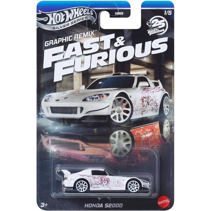 Masinuta Hot Wheels Fast and Furious 1:64 - Honda S2000