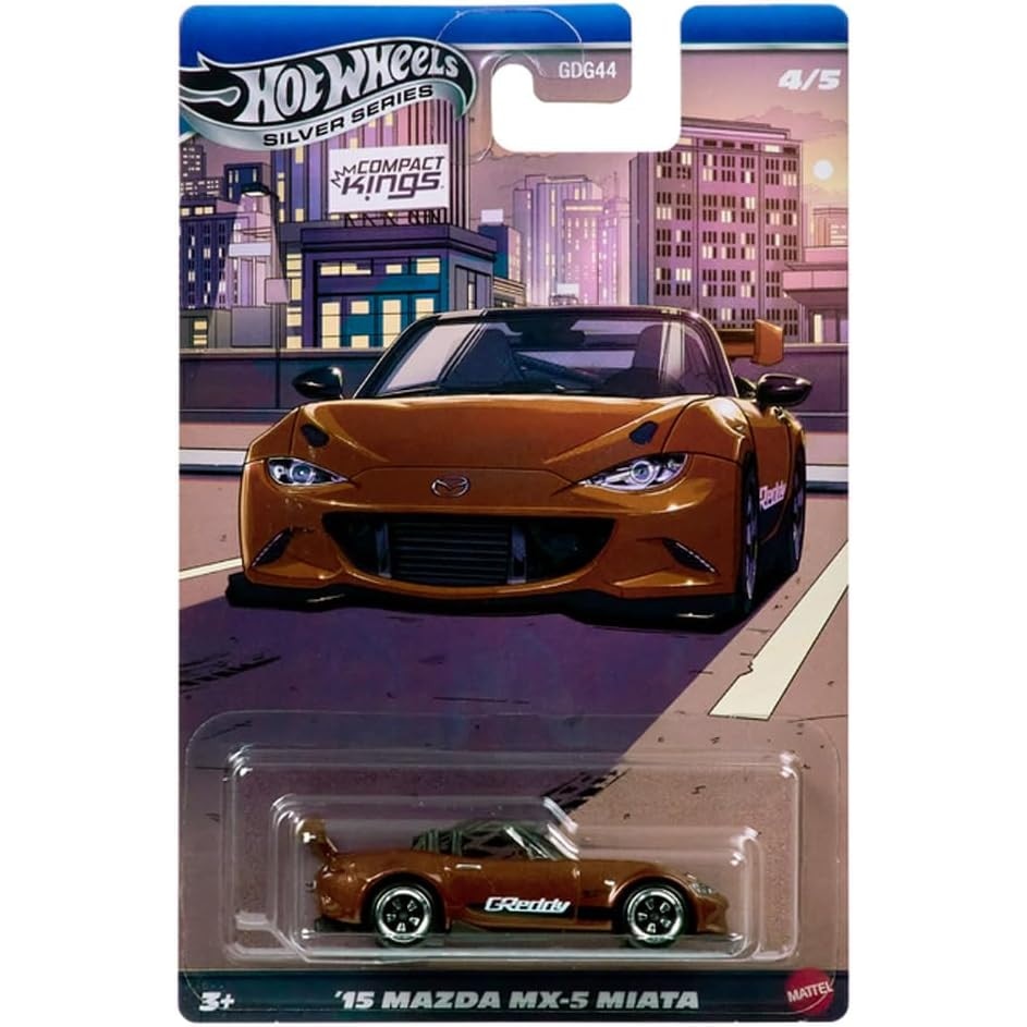 Masinuta metalica Hot Wheels, '15 Mazda MX-5 Miata, 1:64