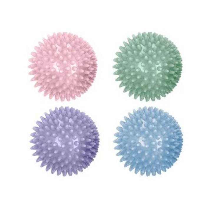 Spokey 4 db-os masszázslabda szett, többszínű PVC, 65 cm