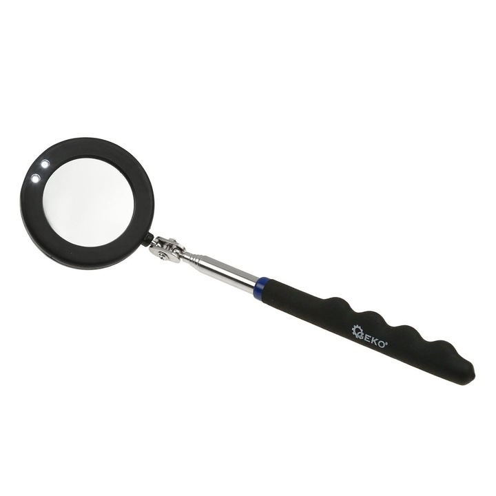Oglinda de inspectie telescopica cu LED, GEKO, 265-920 mm