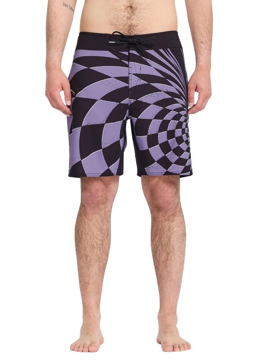 Мъжки бански, Volcom, Spiral STN Mod, виолетов/черен, 19 инча