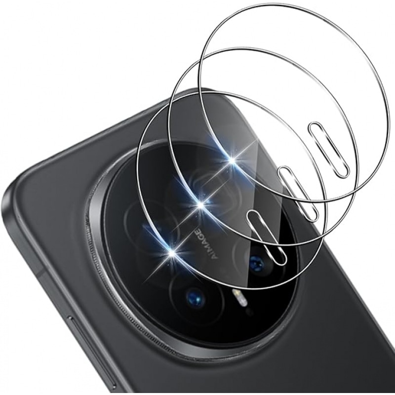 Folie protectie camera compatibila cu Honor Magic 8 Pro set 2 bucati sticla securizata transparenta 0.33mm