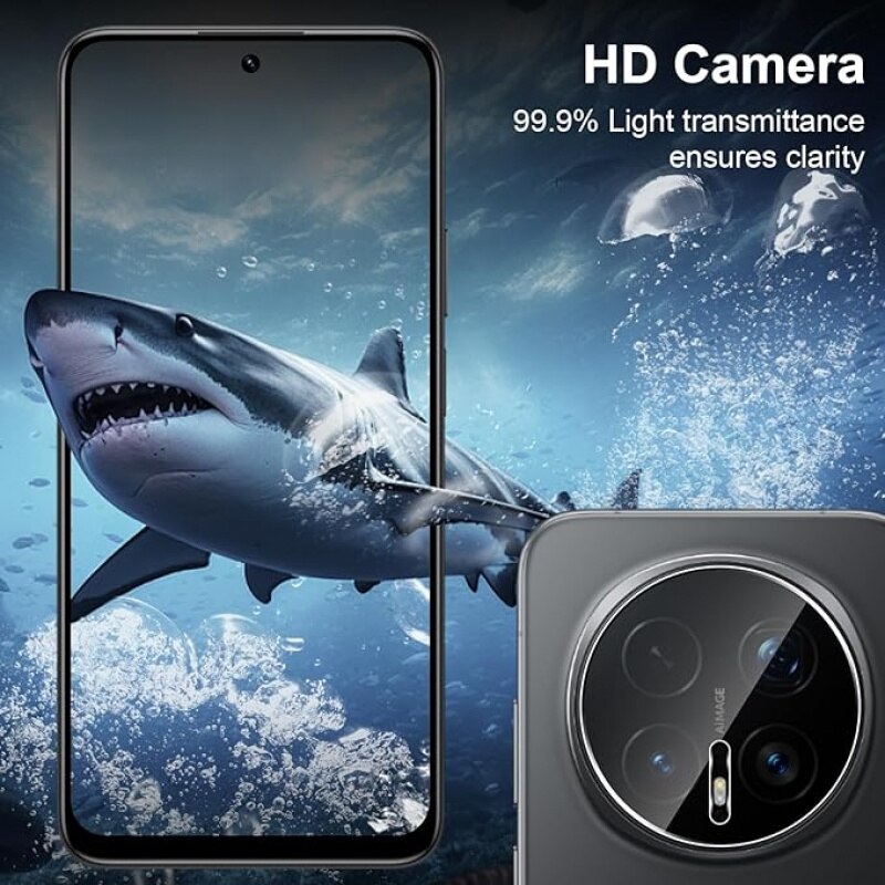 Folie protectie camera compatibila cu Honor Magic 8 Pro set 2 bucati sticla securizata transparenta 0.33mm