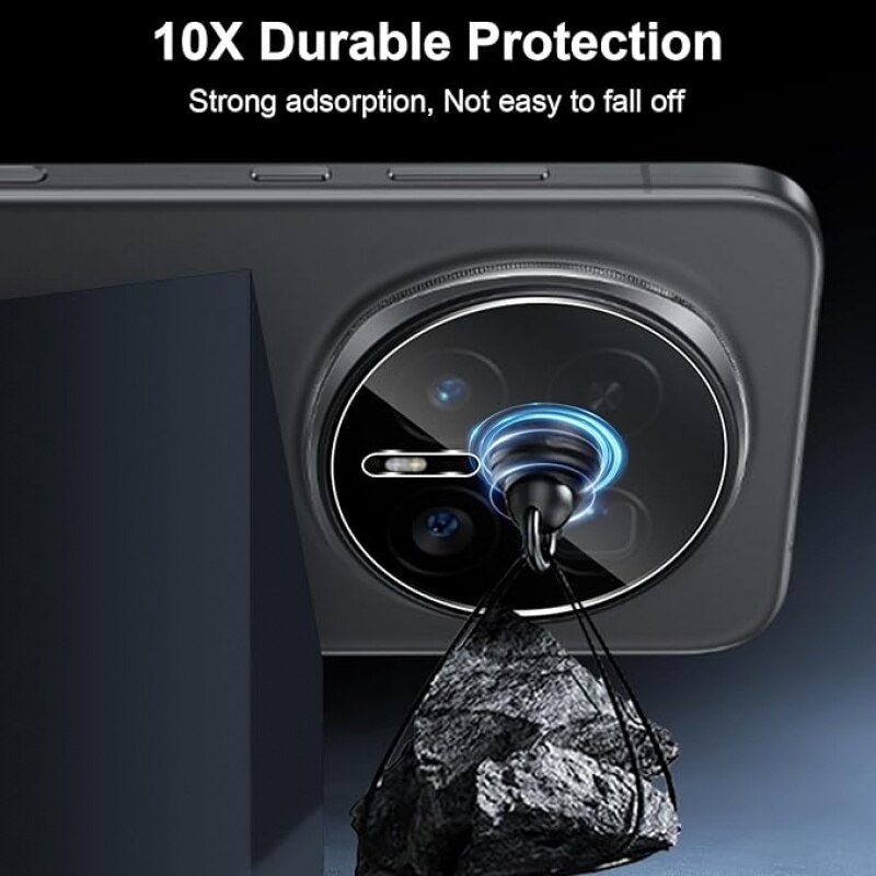 Folie protectie camera compatibila cu Honor Magic 8 Pro set 2 bucati sticla securizata transparenta 0.33mm