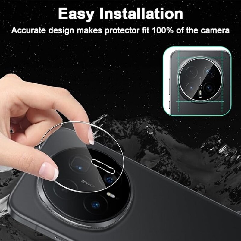 Folie protectie camera compatibila cu Honor Magic 8 Pro set 2 bucati sticla securizata transparenta 0.33mm