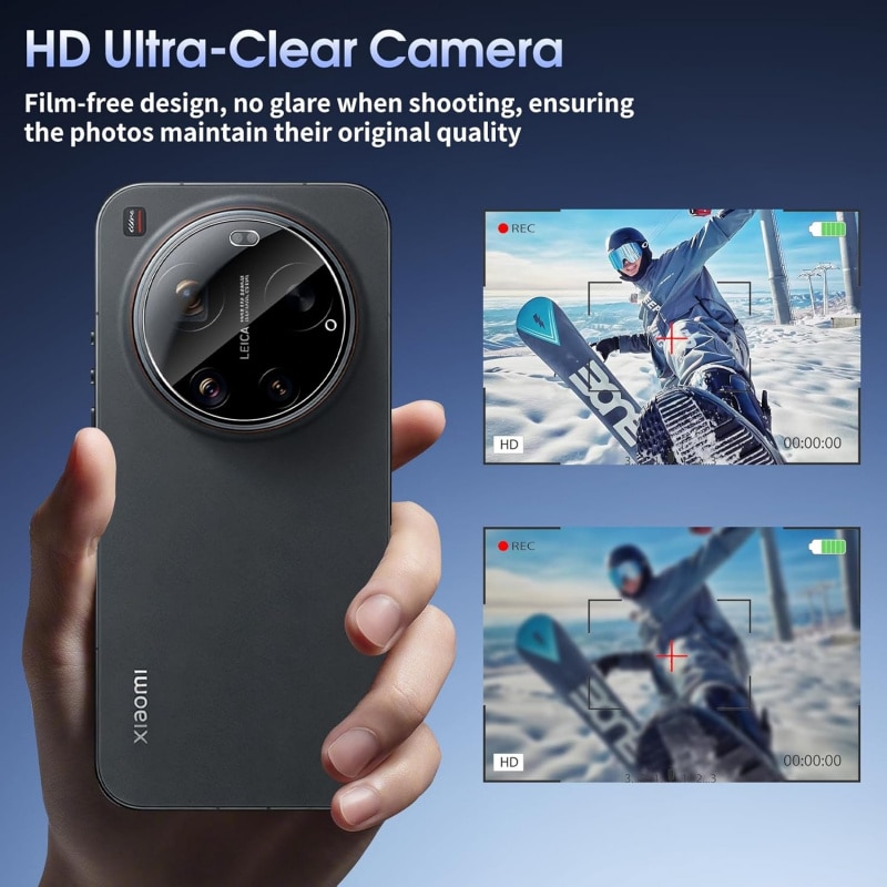 Folie protectie camera compatibila cu Xiaomi Mi 17 Ultra 5G, sticla securizata, transparenta, 0.33mm, set 2 bucati