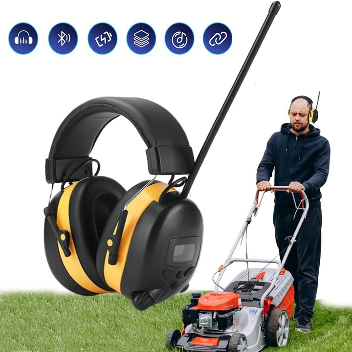 Professzionális fejhallgató, Elektronikus zajszűrés, Bedee, vezeték nélküli Bluetooth kapcsolat, beépített FM rádió, állítható fejpánt, kényelmes illeszkedés a fülek körül, kielégítve a professzionális és mindennapi használati igényeket