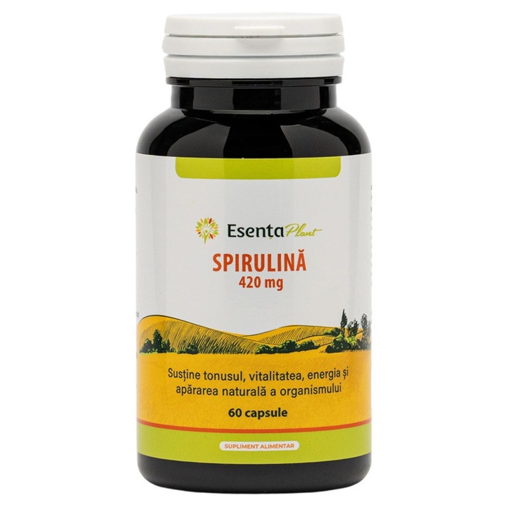 Spirulina 420mg, 60 capsule, Esenta Plant