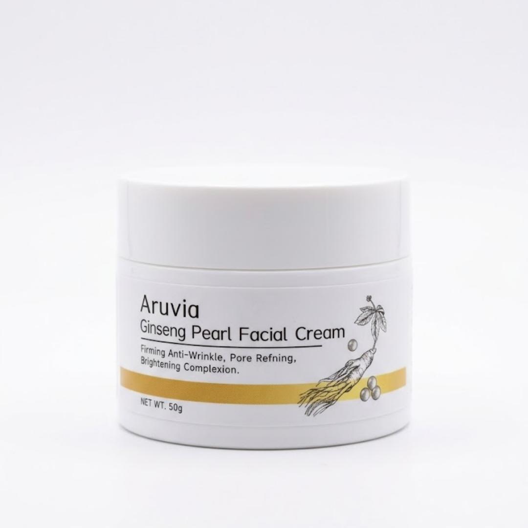 Aruvia Crema hranitoare cu ginseng si perle – Fényesség, feszesség és regeneráció, 50 ml