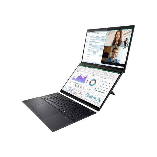 Laptop ASUS Zenbook Duo WUXGA 14 inch Intel Core Ultra 7 255H 16GB 1TB SSD Windows 11 Home Inkwell Gray