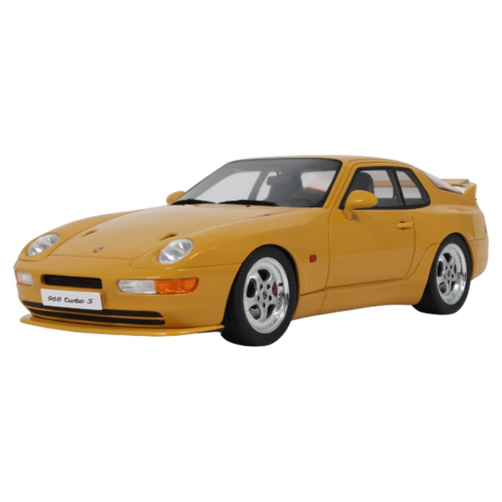 Porsche 968 Turbo S autómodell, sárga, 1993, 1:18, GT947, GT Spirit