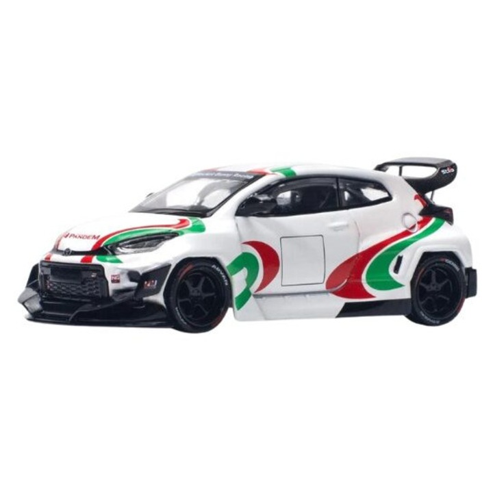 Pandem GR Yaris Rally Livery Castrol 1:64 Pop Race autómodell (PR640136)