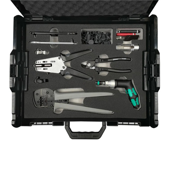Trusa Scule Si Accesorii Staubli Pentru Montaj Conectori MC4 Si MC4-Evo 2, Cabluri 4/6/10 mm2