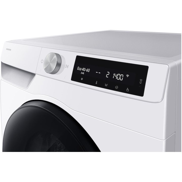 Masina de spalat rufe cu uscator Samsung WD10HG6U34BEU4, Spalare 10 kg, Uscare 6 kg, 1400 rpm, Clasa A Spalare, Clasa D Spalare + Uscare, AI EcoBubble, Bubble Soak, AI Control, WiFi, Alb