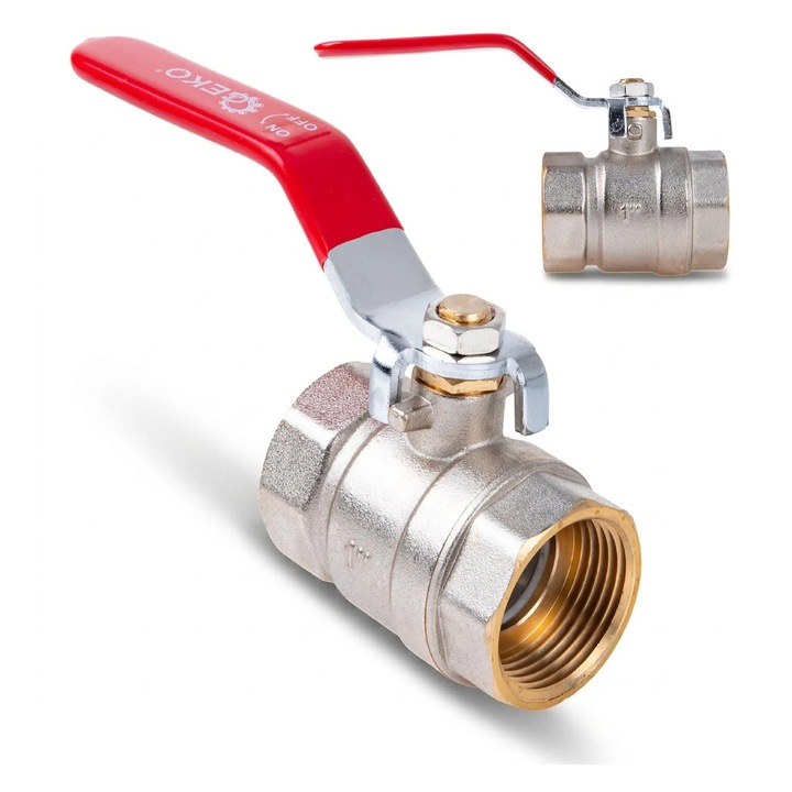 Golyóscsap 1" WW DN25 DN25 DN25 tömítéssel, Geko G70228
