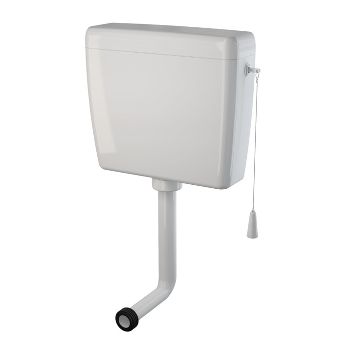 Rezervor WC Alcadrain UNI DUAL universal alb 45.6x14.2x44cm